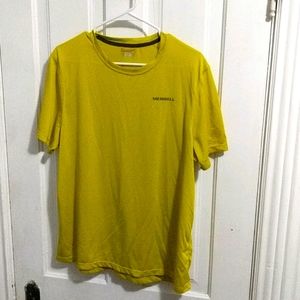 Merrell short sleeve athletic shirt chartreuse